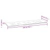 Garden Bench Cushion Cream 70.9"x19.7"x1.2" Oxford Fabric