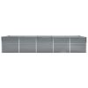 Garden Raised Bed Galvanized Steel 157.5"x31.5"x30.3" Gray