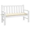 Garden Bench Cushion Cream White 47.2"x19.7"x2.8" Oxford Fabric