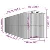 Garden Shed Green 75.6"x303.9"x87.8" Galvanized Steel