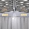 Garden Storage Shed Green Metal 101.2"x80.7"x70.1"