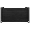 Garden Planter Black 23.6"x12.2"x12.2" Solid Wood Pine