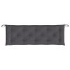 Garden Bench Cushion Anthracite 59.1"x19.7"x2.8" Oxford Fabric