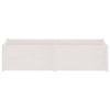 Garden Planter White 78.7"x19.7"x19.7" Solid Wood Pine