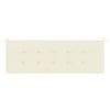 Garden Bench Cushion Cream 59.1"x19.7"x1.2" Oxford Fabric