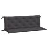 Garden Bench Cushions 2pcs Anthracite 59.1"x19.7"x2.8" Oxford Fabric