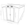 Garden Shed 101.2"x117.3"x70.1" Metal Gray