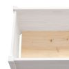 Garden Planter White 59.1"x19.7"x27.6" Solid Wood Pine
