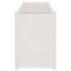 Garden Planter White 59.1"x19.7"x27.6" Solid Wood Pine