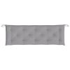 Garden Bench Cushion Gray 59.1"x19.7"x2.8" Oxford Fabric