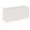 Garden Planter White 59.1"x19.7"x27.6" Solid Wood Pine
