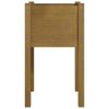 Garden Planters 2 pcs Honey Brown 15.7"x15.7"x27.6" Solid Wood Pine