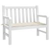 Garden Bench Cushion Cream 47.2"x19.7"x1.2" Oxford Fabric