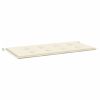Garden Bench Cushion Cream 47.2"x19.7"x1.2" Oxford Fabric