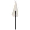 Garden Parasol with Pole 78.7"x51.2" Sand