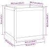 Garden Planter 27.6"x27.6"x27.6" Solid Wood Pine