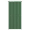Garden Shed Green 75.6"x42.5"x87.8" Galvanized Steel