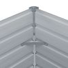 Raised Garden Bed 39.4"x39.4"x17.7" Galvanized Steel Anthracite