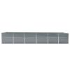 Garden Raised Bed Galvanized Steel 189"x31.5"x30.3" Gray