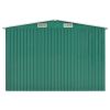 Garden Shed Green 101.2"x389.8"x71.3" Galvanized steel