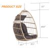 Outdoor Garden Rattan Egg Swing Chair Hanging Chair